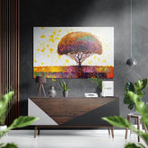Lonely Tree Brushed Aluminium Dibond Wall Art.